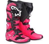 Alpinestars Tech 7 Botas de motocross, negro-rosa, tamaño 40 41 para Hombres