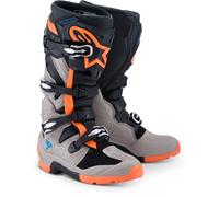 Alpinestars Tech 7 Enduro 2026 Botas de motocross, gris/negro/naranja, Talla 13