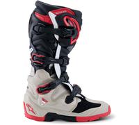Alpinestars Tech 7 Enduro 2026 Botas de motocross, negro-gris-rojo, tamaño 51 52 para Hombres