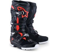 Alpinestars Tech 7 Enduro Drystar WP Botas de motocross, negro/rojo/blanco, Talla 11