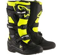 Alpinestars Tech 7S Botas juveniles de motocross, negro-amarillo, tamaño 37