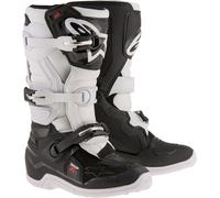 Alpinestars Tech 7S Botas juveniles de motocross, Negro/Blanco, Talla 35,5
