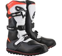 Alpinestars Tech-T Botas de moto, negro-blanco-rojo, tamaño 42 para Hombres