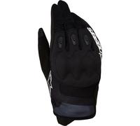 Alpinestars Techdura Guantes de motocross, Negro/Blanco, Talla L