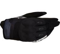 Alpinestars Techdura Guantes de motocross, Negro/Blanco, Talla XL