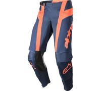 Alpinestars Techstar Arch Pantalones de motocross, Azul/Naranja, Talla 28