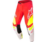 Alpinestars Techstar Factory Classic Pantalones de motocross, Rojo/Blanco, Talla 28