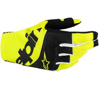 Alpinestars Techstar Guantes de motocross, negro/amarillo, Talla XL