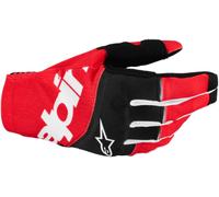 Guantes de Cross Alpinestars Techstar Negro/Rojo BrillanteS Negro,Rojo Brillante