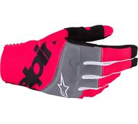 Alpinestars Techstar Guantes de motocross, rosa/negro, Talla XL