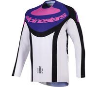 Alpinestars Techstar KNIF Maillot de motocross, negro/gris, Talla S