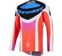 Alpinestars Techstar KNIF Motocross Jersey, negro/blanco/rojo, M