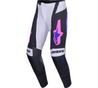 Alpinestars Techstar Knif Pantalones de motocross, negro-lila, tamaño 32 para Hombres