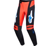 Alpinestars Techstar Knif Pantalones de motocross, negro-naranja, tamaño 38 para Hombres