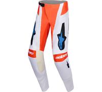 Alpinestars Techstar Knif, pantalones textiles 40 male Gris Claro/Naranja Neón/Negro/Azul