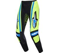 Alpinestars Techstar Nomur Pantalones de motocross, Azul/Verde, Talla 34