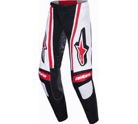 Alpinestars Techstar Nomur Pantalones de motocross, Negro/Blanco/Rojo, Talla 34