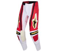 Alpinestars Techstar Nomur Pantalones Motocross 2026 Gris Claro Rojo Negro MX