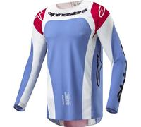 Alpinestars Techstar Ocuri Maillot de motocross, Azul claro/blanco, Talla L