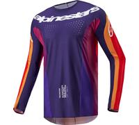 Alpinestars Techstar Pneuma Maillot de motocross, azul/morado, Talla XXL