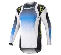 alpinestars Techstar Push Camiseta MX Azul/Blanco/Negro/Amarillo neón M hombres