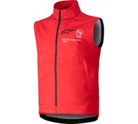 Alpinestars Techstar Softshell Chaleco de motocross, rojo, tamaño 2XL para Hombres