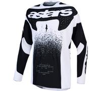 Alpinestars Techstar Swan Maillot de motocross, Blanco/Negro, Talla S