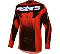 Alpinestars Techstar Swan Maillot de motocross, Rojo/negro/blanco, Talla M