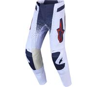 Alpinestars Techstar Swan Pantalones de motocross, gris oscuro/púrpura, Talla 32