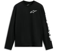 Alpinestars Trackside CSF Camisa de manga larga, Negro/Blanco, Talla M