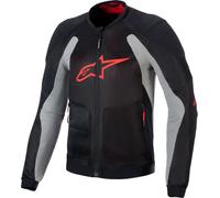 Alpinestars Troop-Air, chaqueta textil 4XL male Negro/Gris Claro/Rojo Claro