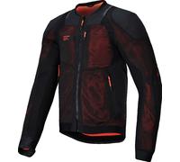 Alpinestars Troop-Air Pro Chaqueta protectora, negro-rojo, tamaño 4XL para Hombres