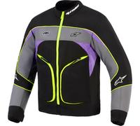 Alpinestars Unite Chaqueta textil para motocicletas, negro-gris-amarillo, tamaño XL para Hombres