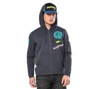 Alpinestars Variegate Hoodie Sweatshirt de Deporte Sudadera con Capucha, Gris Oscuro, M para Hombre