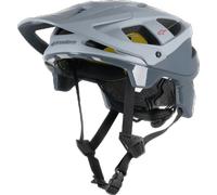 Alpinestars Vector Tech Zeal Casco de bicicleta, Gris claro mate / gris oscuro / rojo, Talla S (51-55)