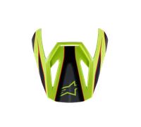 Alpinestars Visera Juvenil S-M3 Fray Red Yellow Fluo Black Glossy, Talla: One Size