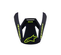 Alpinestars Visera Juvenil S-M3 Radium Black Yellow Fluo Matt, Talla: One Size
