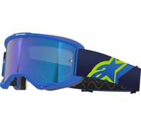 Alpinestars Vision 5 Corp Gafas de motocross, azul-amarillo para Hombres