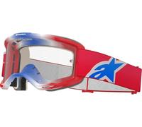 Alpinestars Vision 5 Corp Tricolor Gafas de motocross, Azul/Blanco/Rojo, Talla única