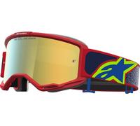 Alpinestars Vision 5 Drag Mirror Gafas de motocross, rojo/azul, Talla única