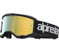 Alpinestars Vision 5 Hone Mirror Gafas de motocross, Negro/Blanco, Talla única