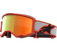 Alpinestars Vision 5 Rora Mirror Gafas de motocross, negro/naranja/plata, Talla única