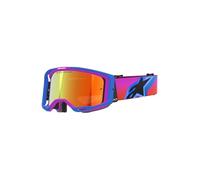 Alpinestars Vision 8 Corp Occhiali da motocross, iridium blu/viola