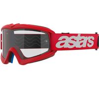 Alpinestars Vision Blaze Clear Gafas de motocross para jóvenes, blanco-rojo para Hombres