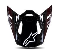 Alpinestars Visor S-M10 22 Sol Negro brillante/Carbono Negro brillante,Carbono