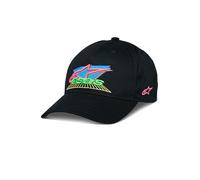 Alpinestars Vivid Hat Gorra Deportiva Ajustable Base Cap béisbol, Negro, Talla única para Hombre