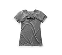 Alpinestars, Women's Heritage Blaze tee, Camisa Manga Corta, Brezo Gris, XL, Mujer