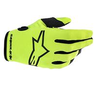 Alpinestars Youth & Kids Radar Gloves Yellow Fluo Black Gloves Unisex adulto (Pack de 1)
