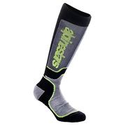 Calcetines de Cross Niño Alpinestars Plus Negro/Gris/Amarillo FlúorM-G Negro,Gris,Amarillo Flúor