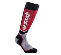 Alpinestars Youth Mx Plus Socks, negro/gris/rojo, M/L
